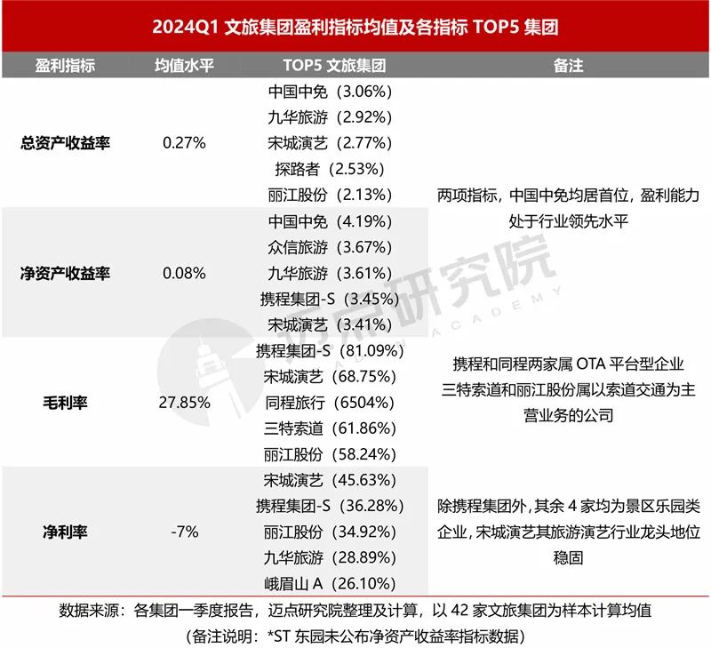 2024年一季度文旅集团财务分析报告