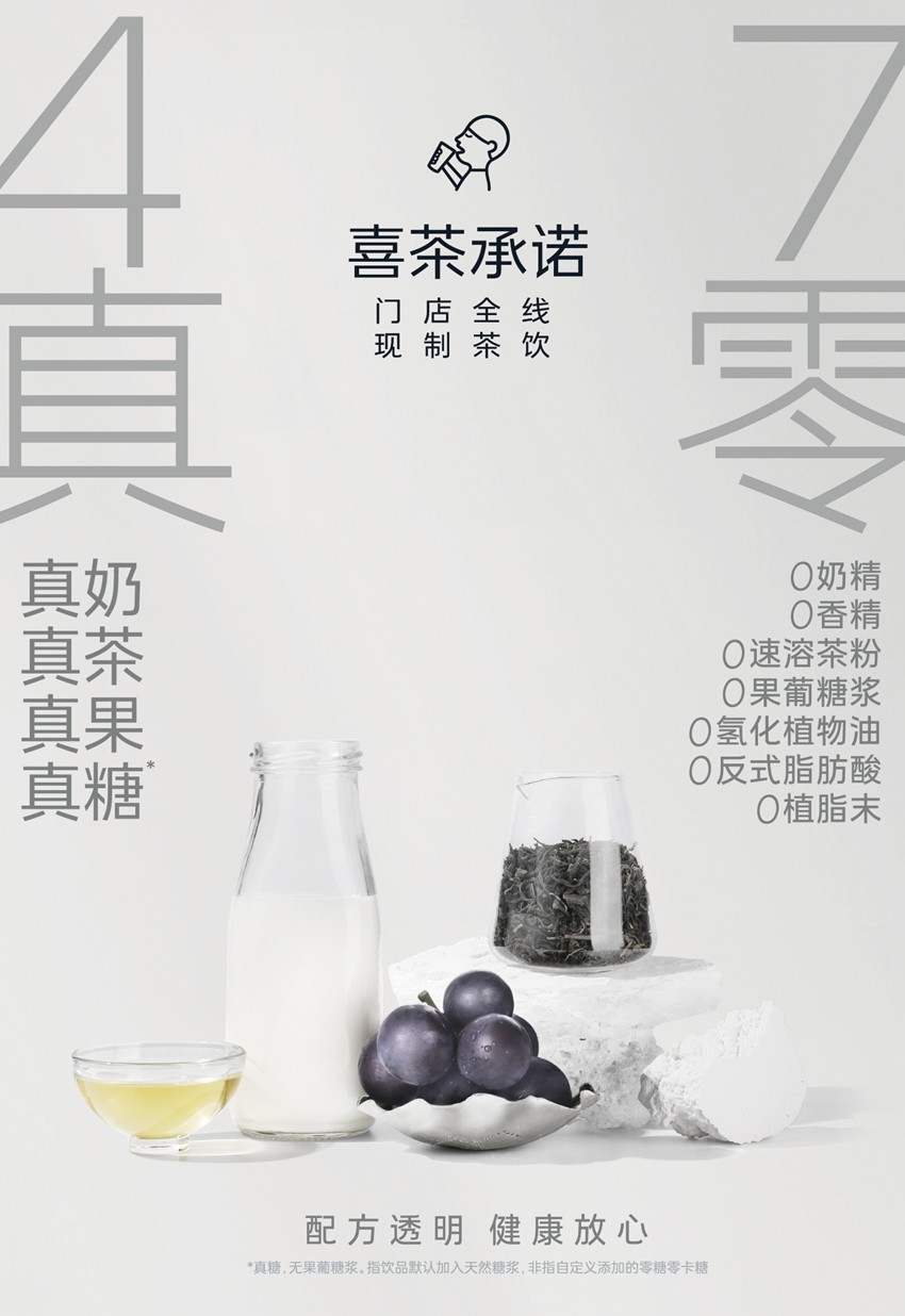 “配方公开”一周年后 喜茶发布首个新茶饮健康标识体系